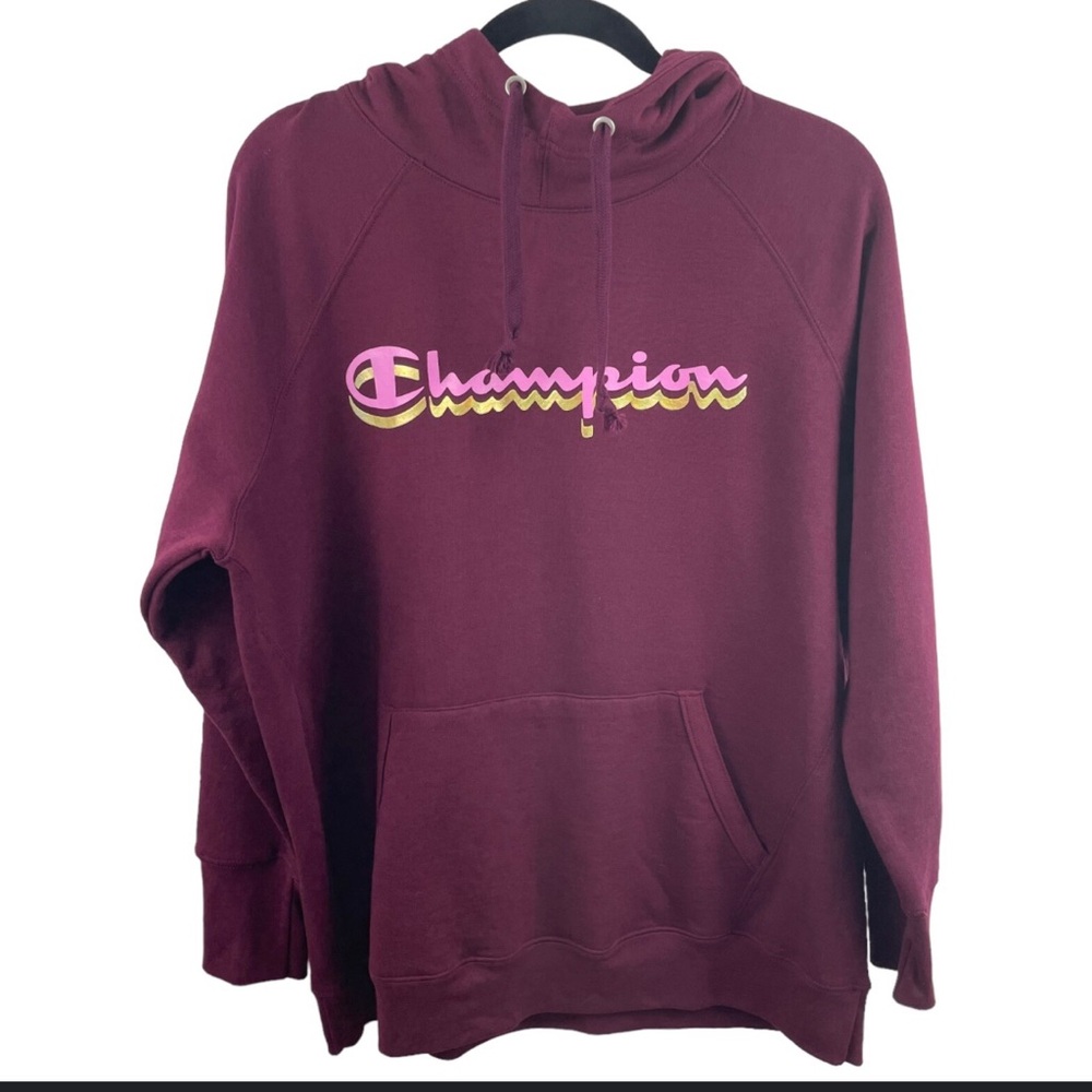 Champions Authentic Power Blend Classic Logo Graphic Design Hoodie Size S/Small